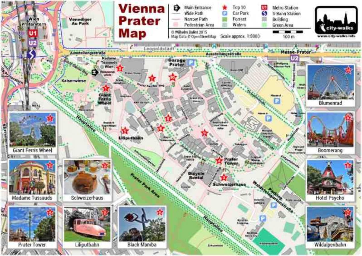 Mapa de Viena parc i passeig