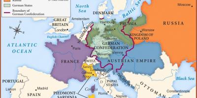Mapa de Viena a europa