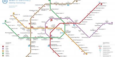 Mapa de Viena en metro aplicació