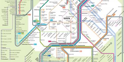 Viena, la ciutat de transport mapa