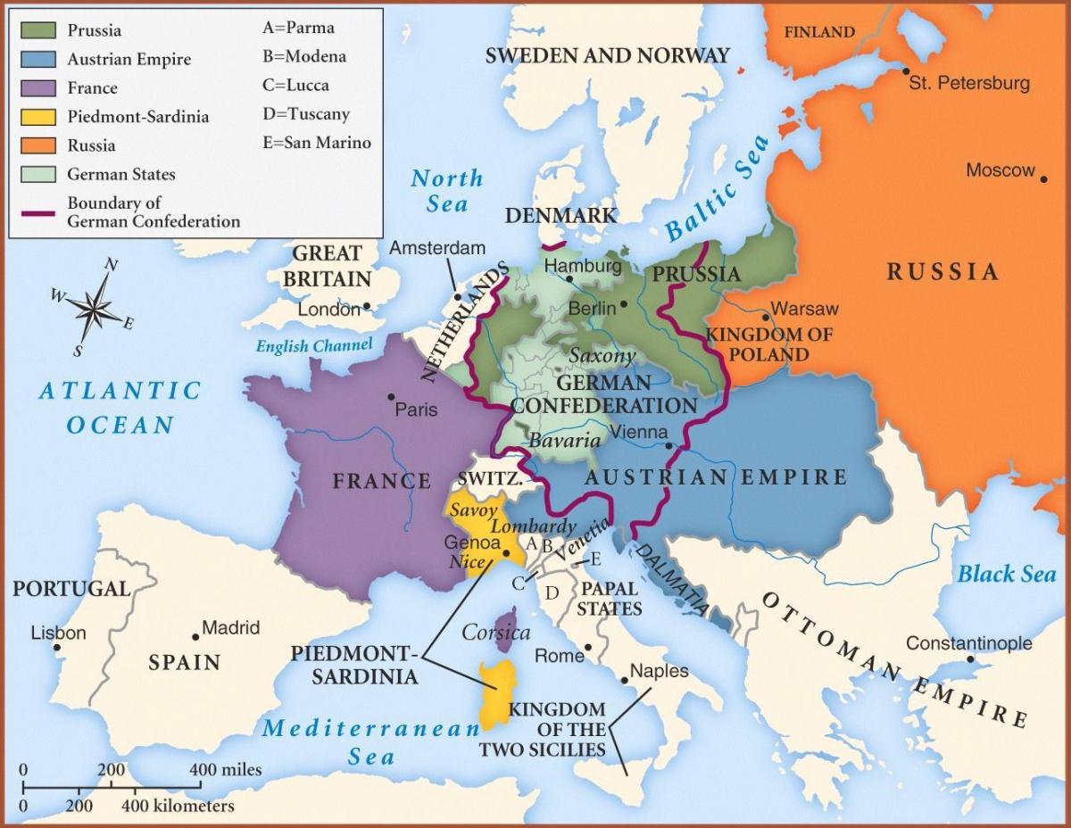 mapa de Viena a europa