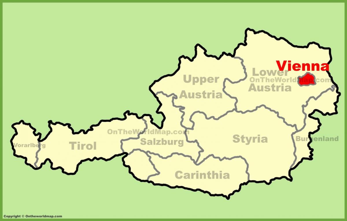 Wien Àustria mapa