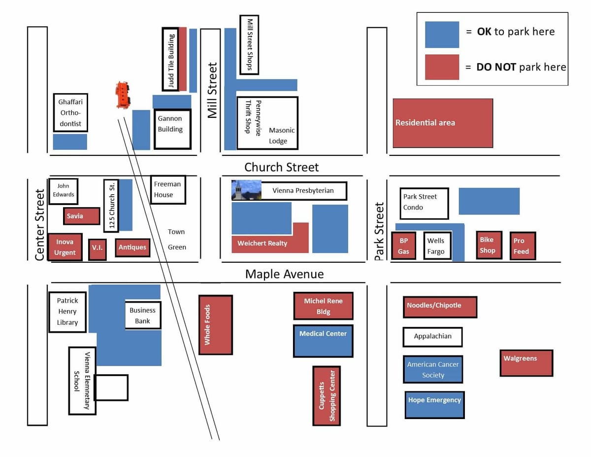Viena aparcament mapa