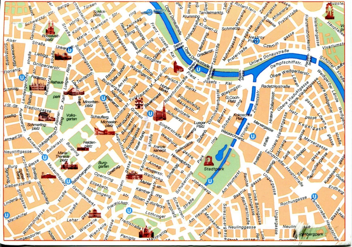 Viena viatges mapa