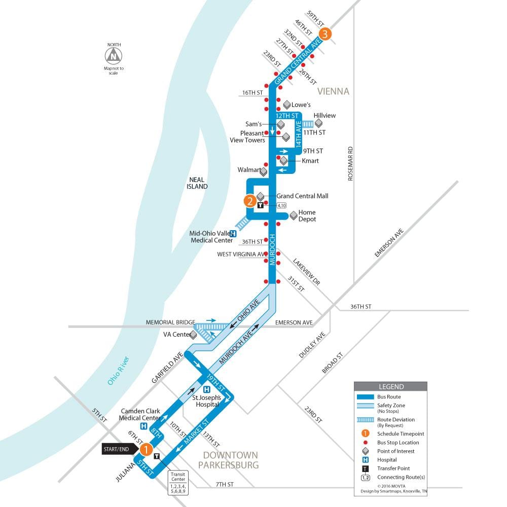 Viena línies d'autobús mapa
