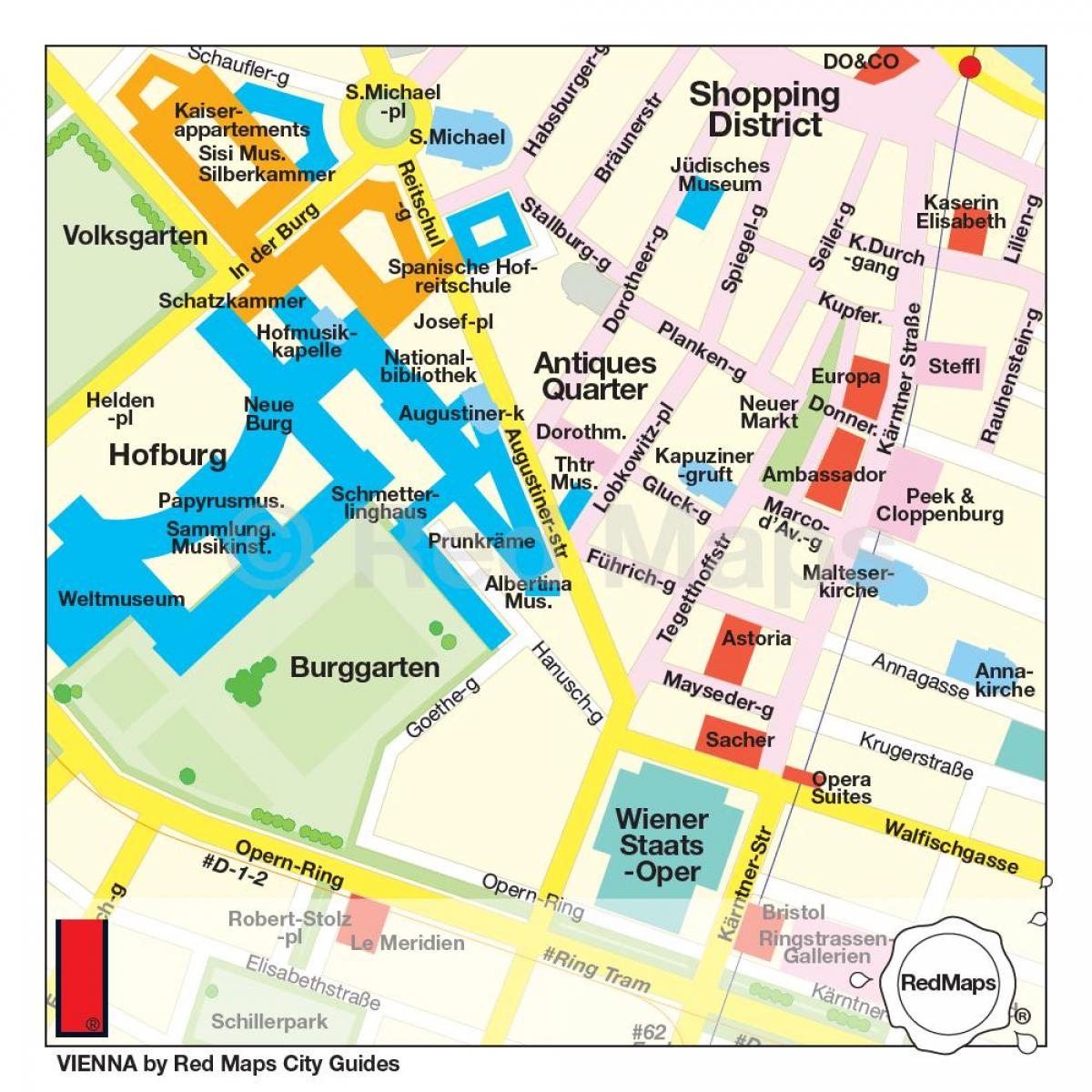 Mapa de Viena de compres