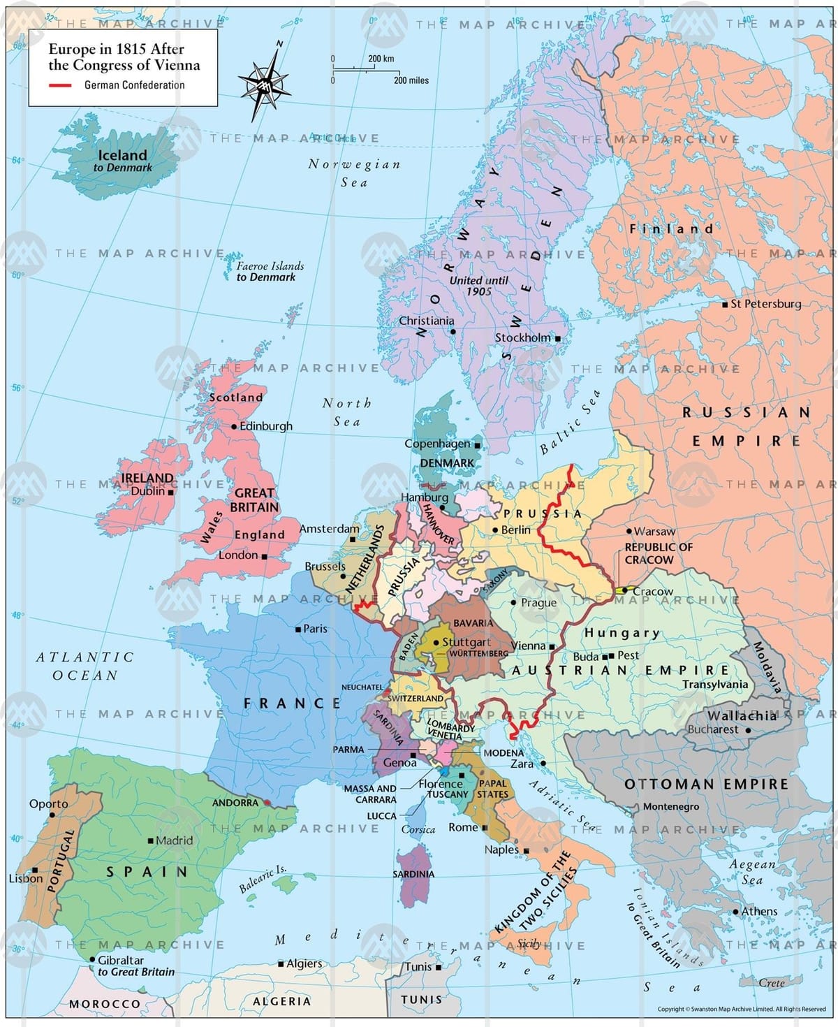 Viena, Àustria mapa d'europa
