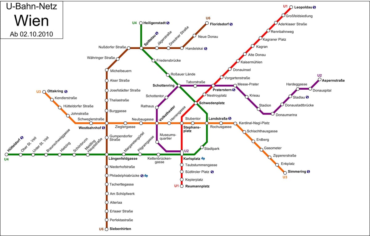tram d'Viena mapa