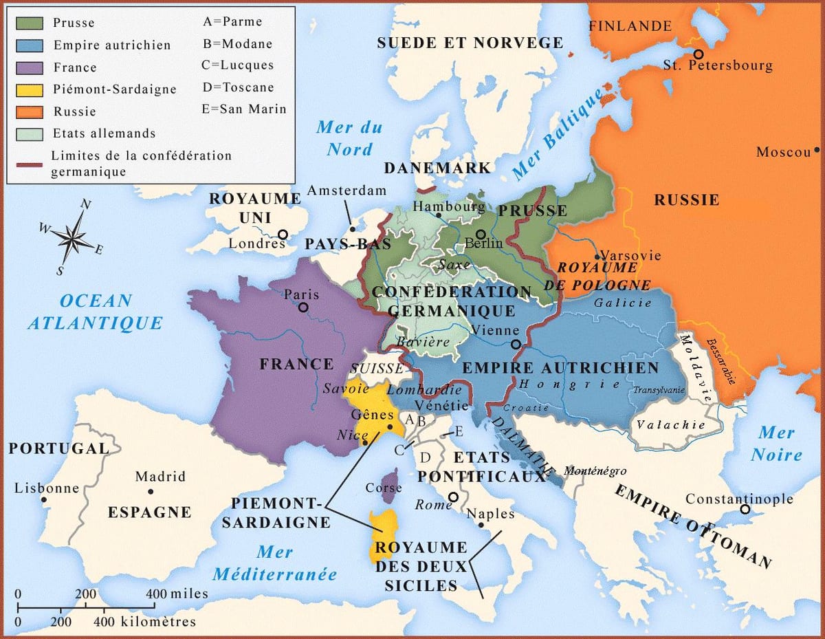 mapa de Viena i països de l'entorn