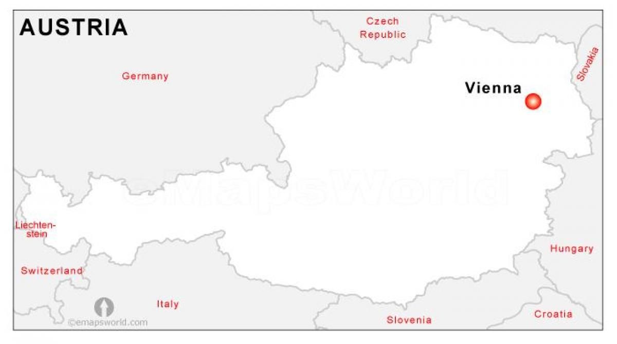 Mapa d'Àustria capital