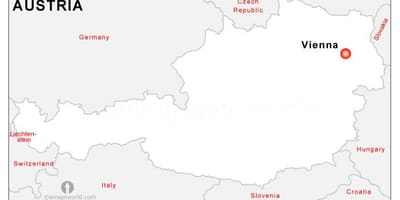 Mapa d'Àustria capital