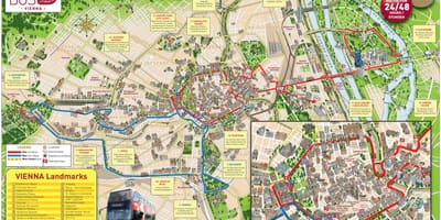 Gran recorregut de l'autobús Viena mapa