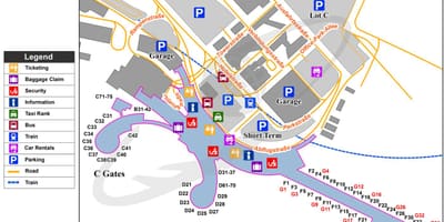 Mapa de Viena i l'aeroport de destinació