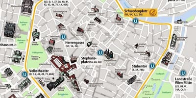 Viena tramvia mapa 2016